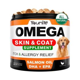 Youmile Probiotics For Dogs Soft Chews For Seasonal Allergies, Gut, And Digestive Health. Vet-Reviewed, Premium-Quality Ingredients - Supplements (Option: OMEGA3 Fish oIL)